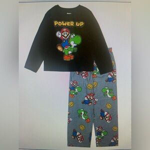 Boys Size 10 Super Mario 2 pc pajama set